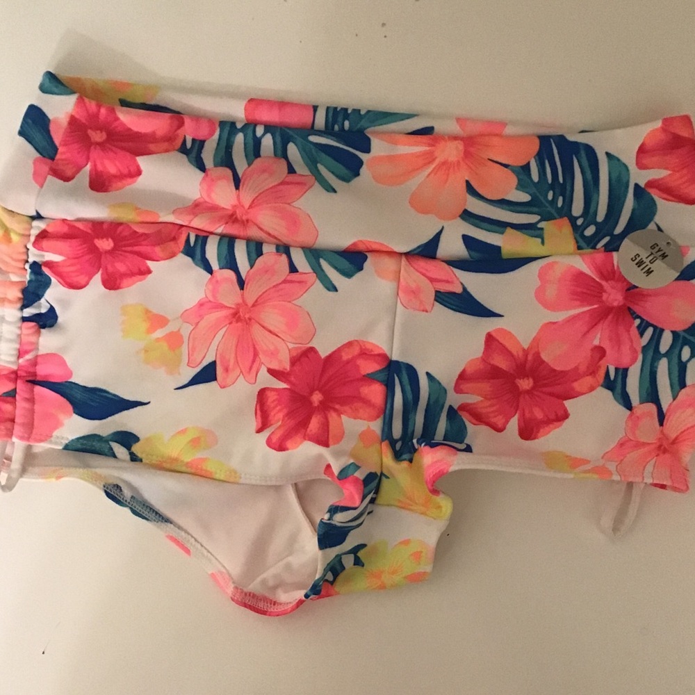 Victoria secret floral gym to swim bottoms